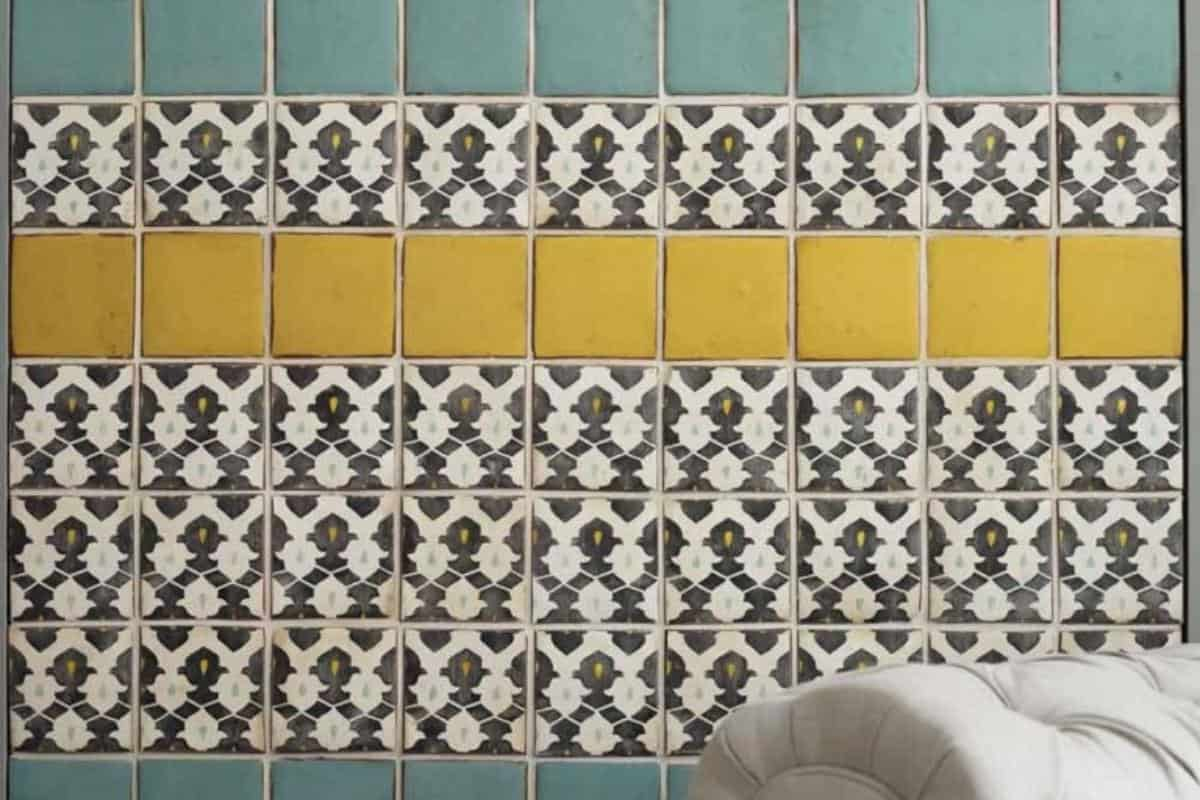  Orla Kiely Ceramic Tiles; Rectangular Square Shapes Lightweight Clay Material 