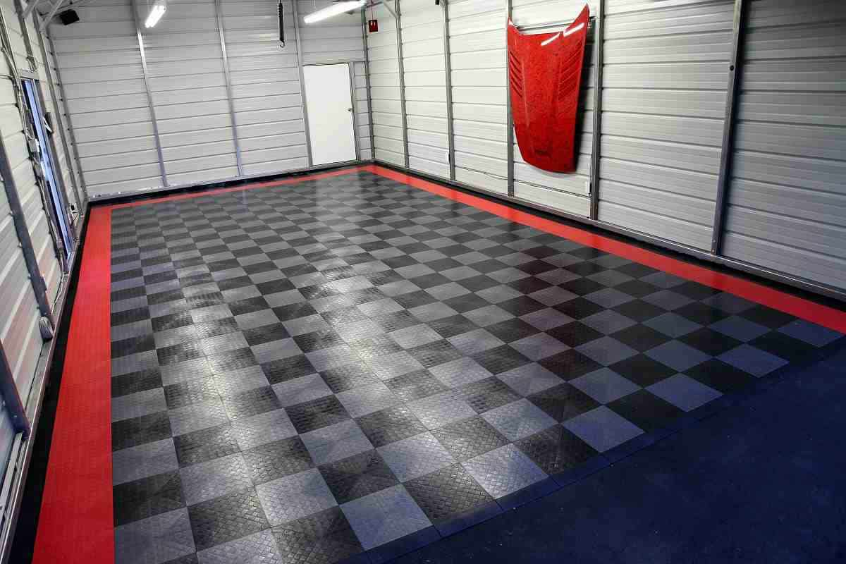  Garage Ceramic Tiles; Water Chemicals Resistant 3 Colors Black White Red 