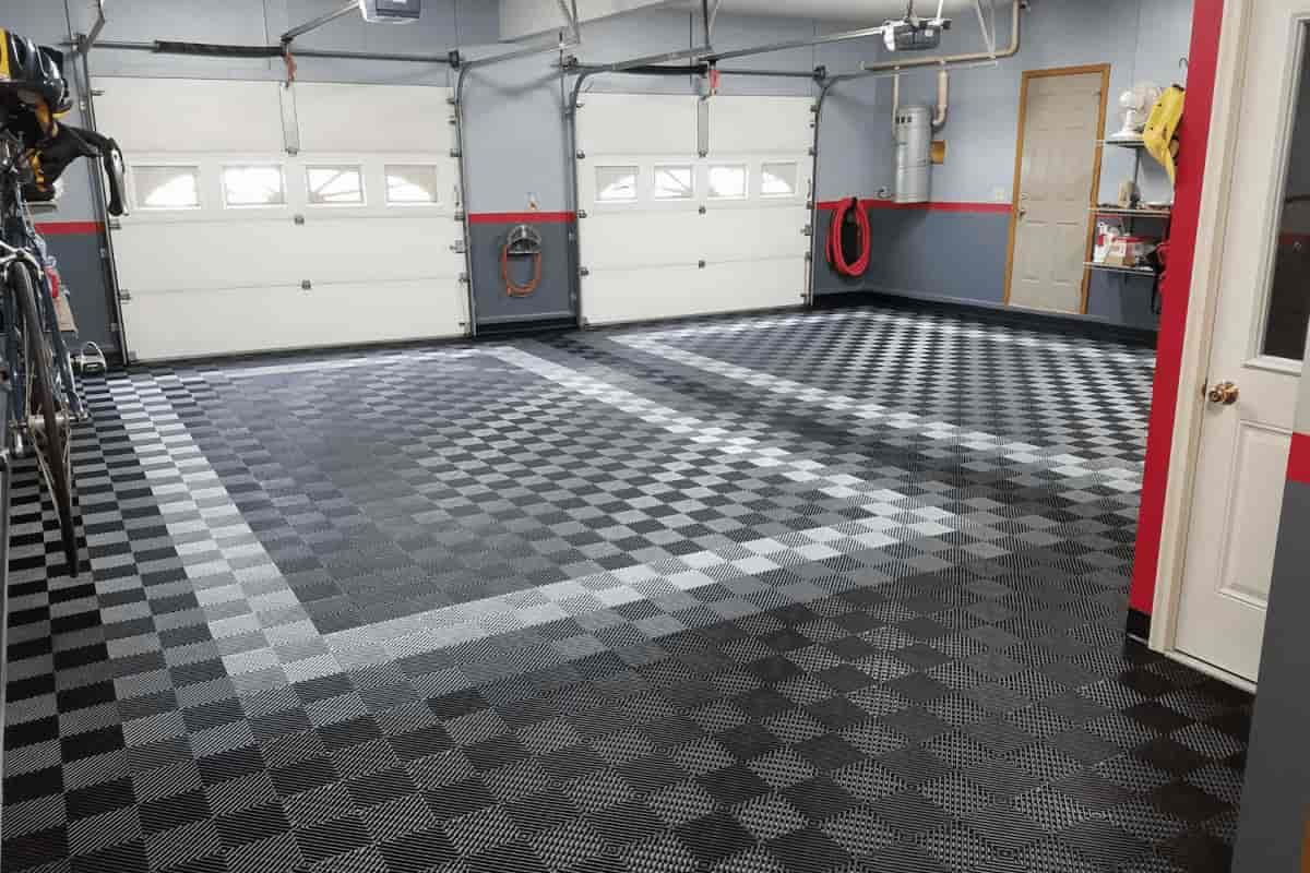  Garage Ceramic Tiles; Water Chemicals Resistant 3 Colors Black White Red 