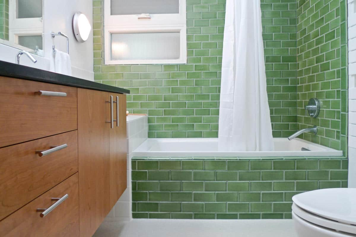  Green Bullnose Ceramic Tile; Glossy Matte Unglazed Surfaces 2 Designs Classic Modern 