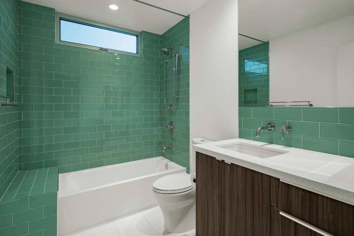  Green Bullnose Ceramic Tile; Glossy Matte Unglazed Surfaces 2 Designs Classic Modern 