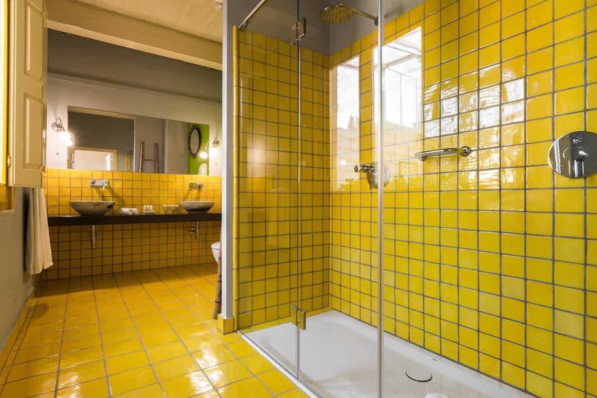  Yellow Square Ceramic Tiles; Glazed Matte Glossy Designs Fire Resistant 