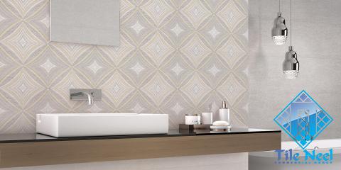 bathroom ceramic tile wall with complete explanations and familiarization